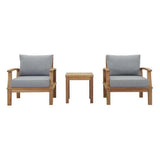 Marina 3-Piece Outdoor Patio Teak Set by Modway