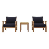 Marina 3-Piece Outdoor Patio Teak Set by Modway