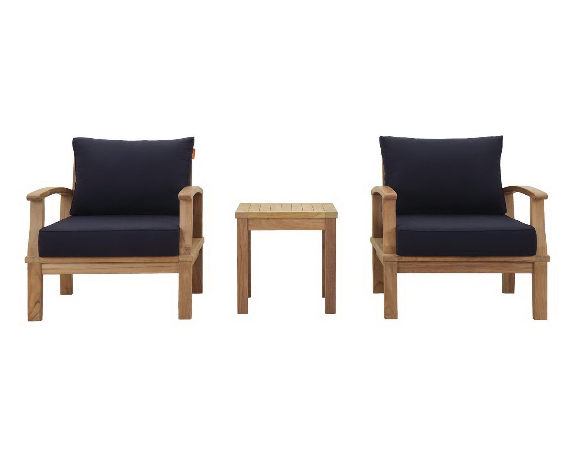 Marina 3-Piece Outdoor Patio Teak Set by Modway