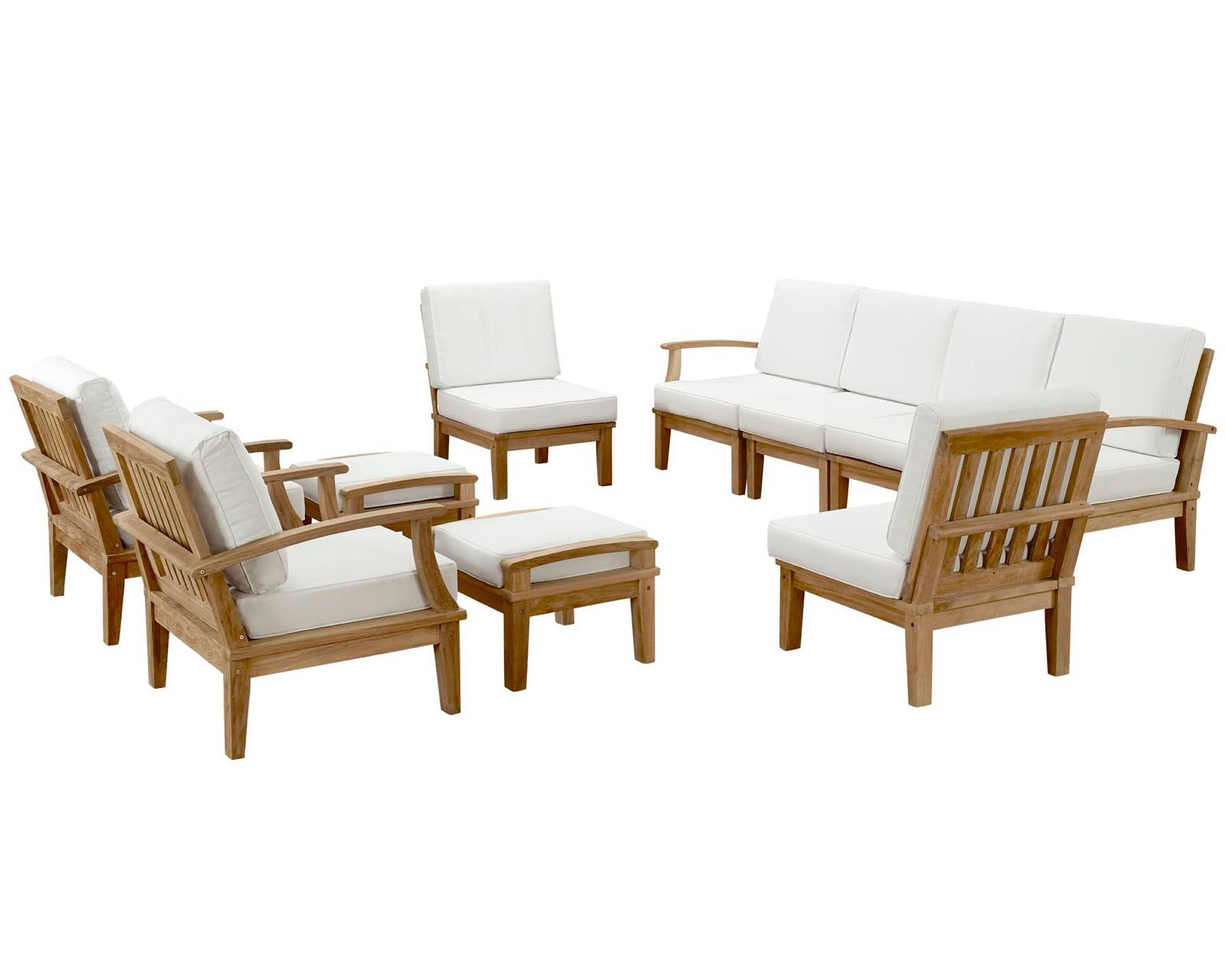 Marina 10 Piece Outdoor Patio Teak Set by Modway