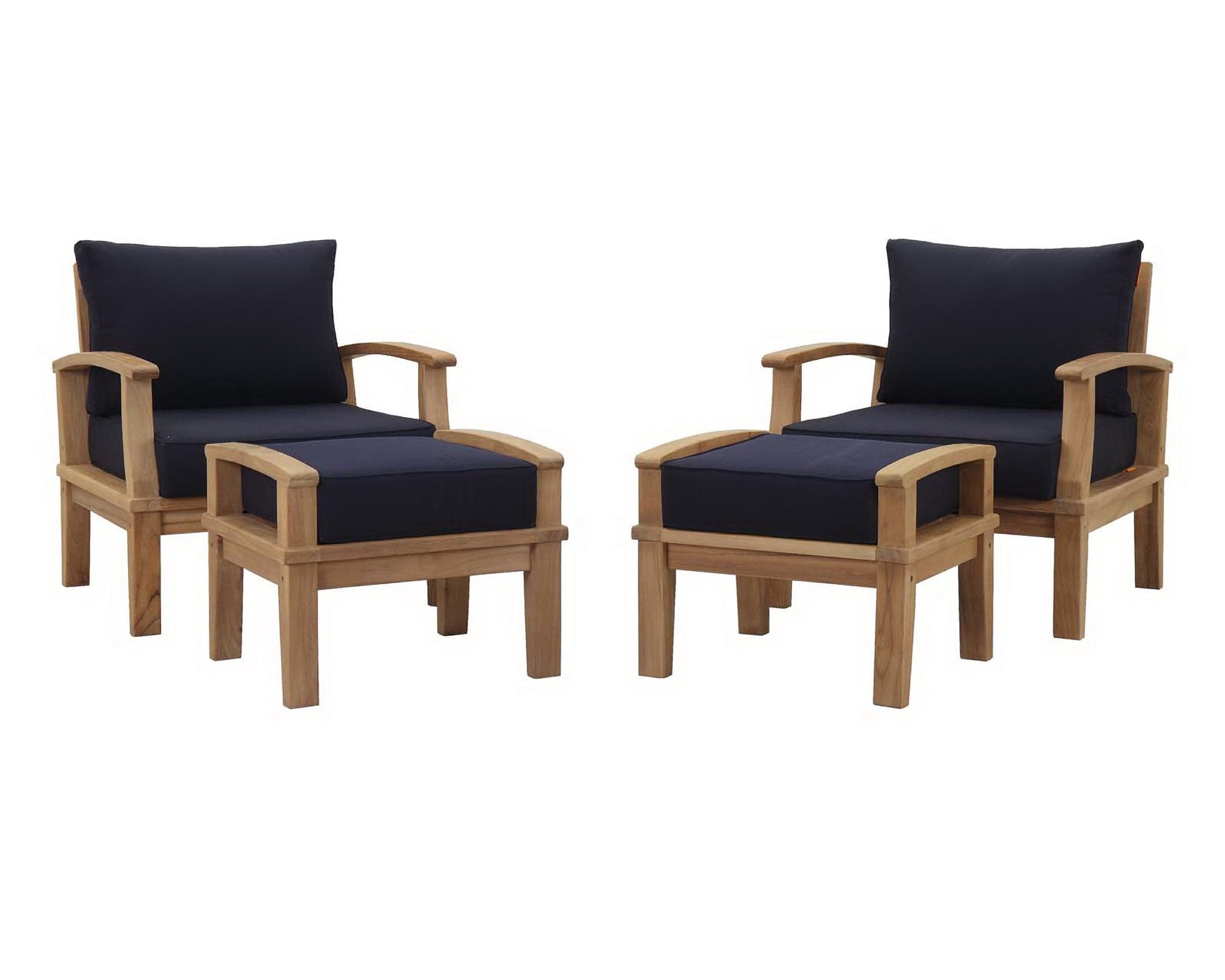 Marina 4 Piece Outdoor Patio Teak Set by Modway