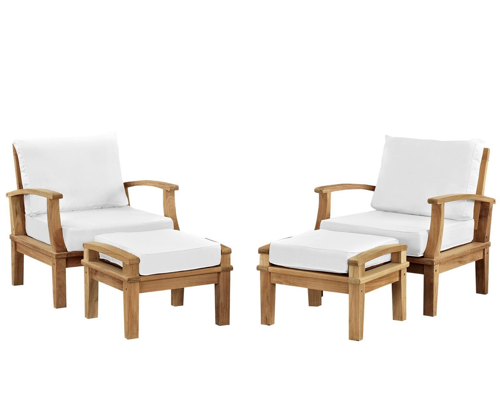 Marina 4 Piece Outdoor Patio Teak Set by Modway