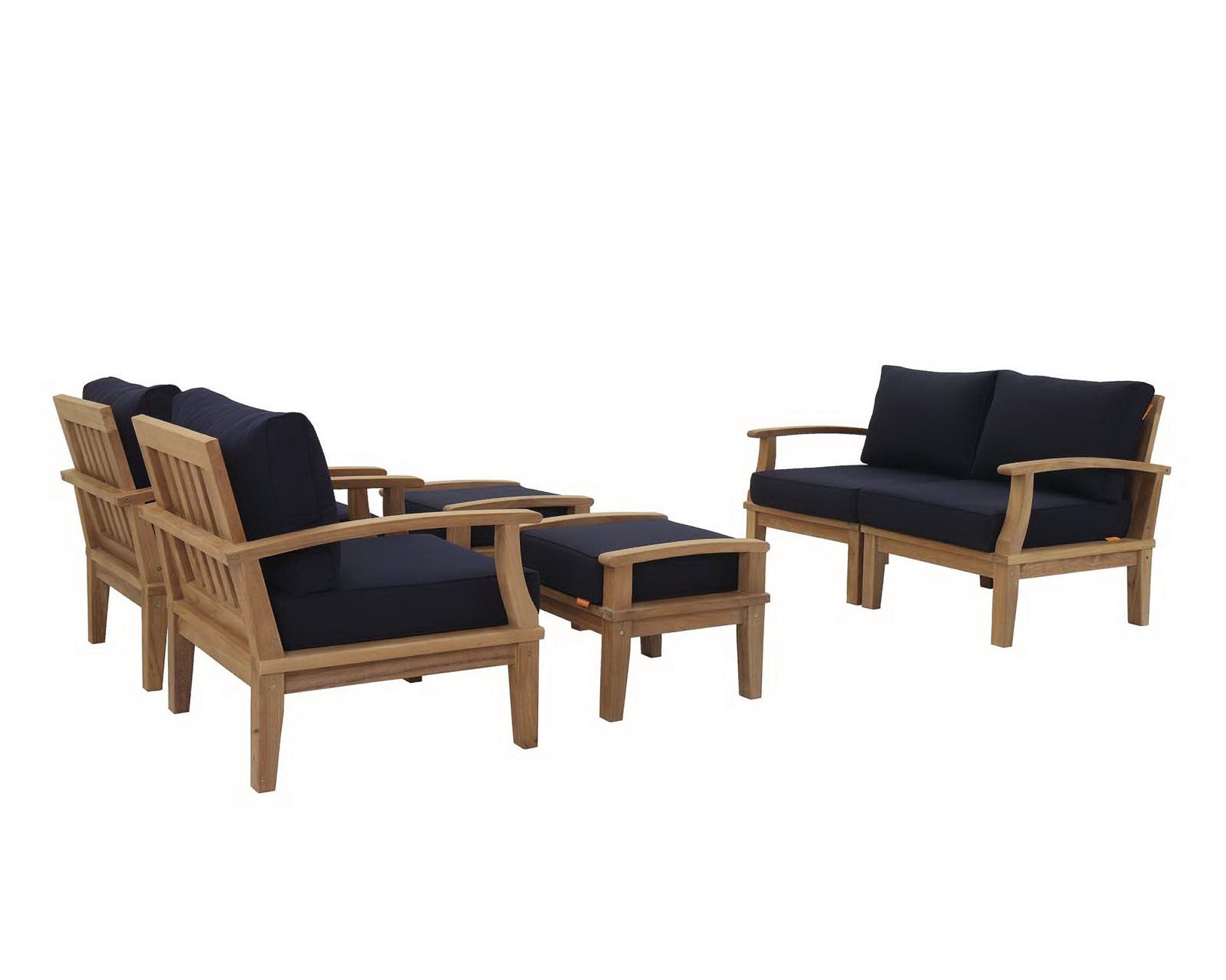 Marina 6 Piece Outdoor Patio Teak Set by Modway