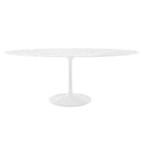 Lippa 78" Oval Faux Marble Dining Table by Modway