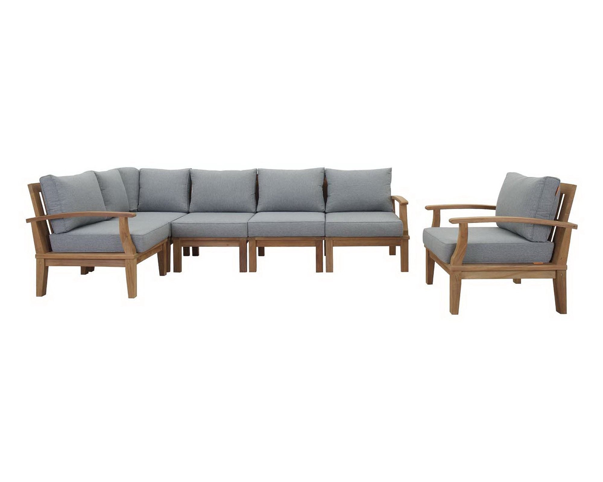 Marina 6 Piece Outdoor Patio Teak Set by Modway