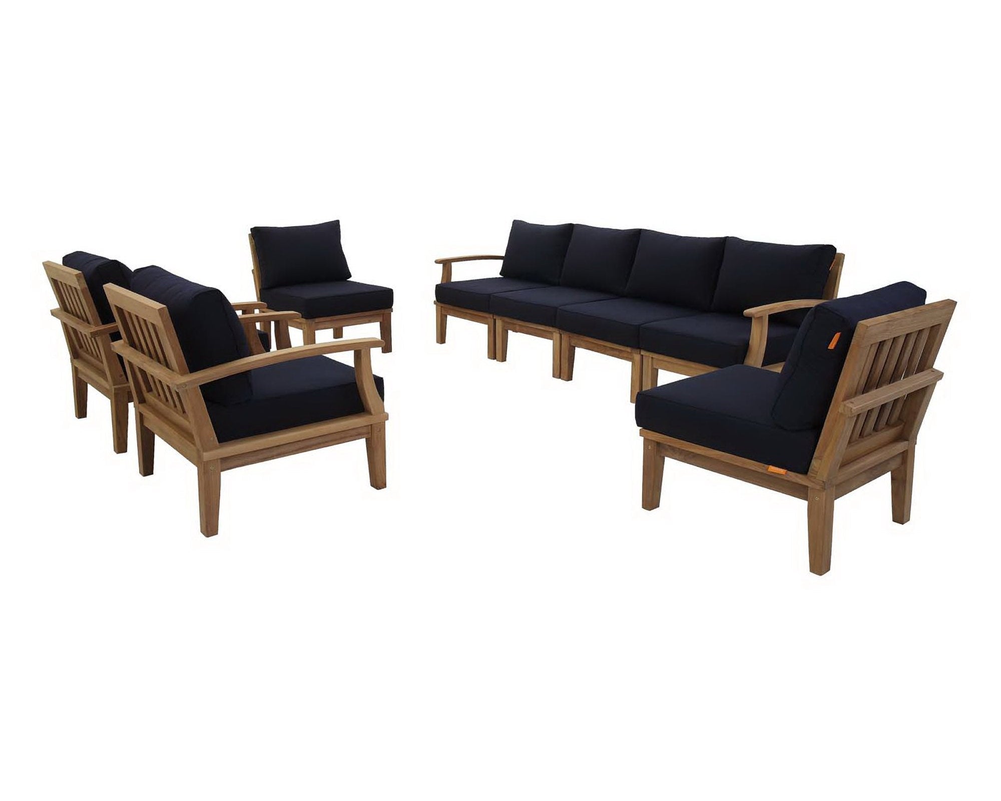 Marina 8 Piece Outdoor Patio Teak Set by Modway