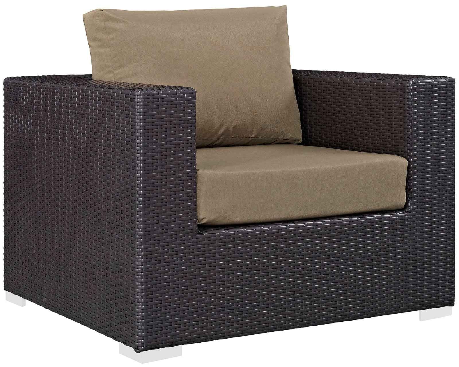 Patio Elegance Outdoor Sectional Set - 10-Piece Convene Lounge Set by Modway