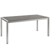 Shore Outdoor Patio Aluminum Dining Table by Modway