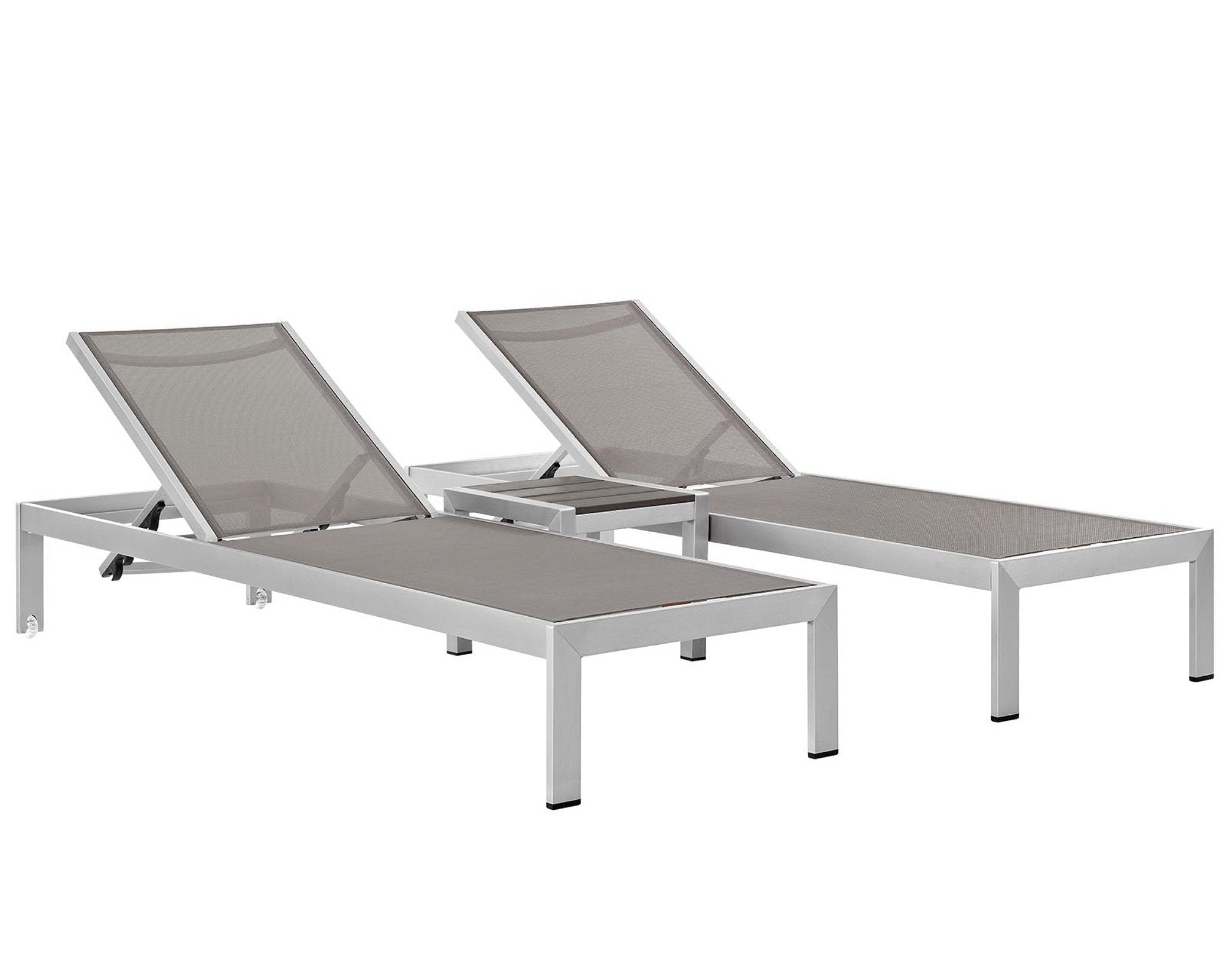 Shore 3 Piece Outdoor Patio Aluminum Set by Modway
