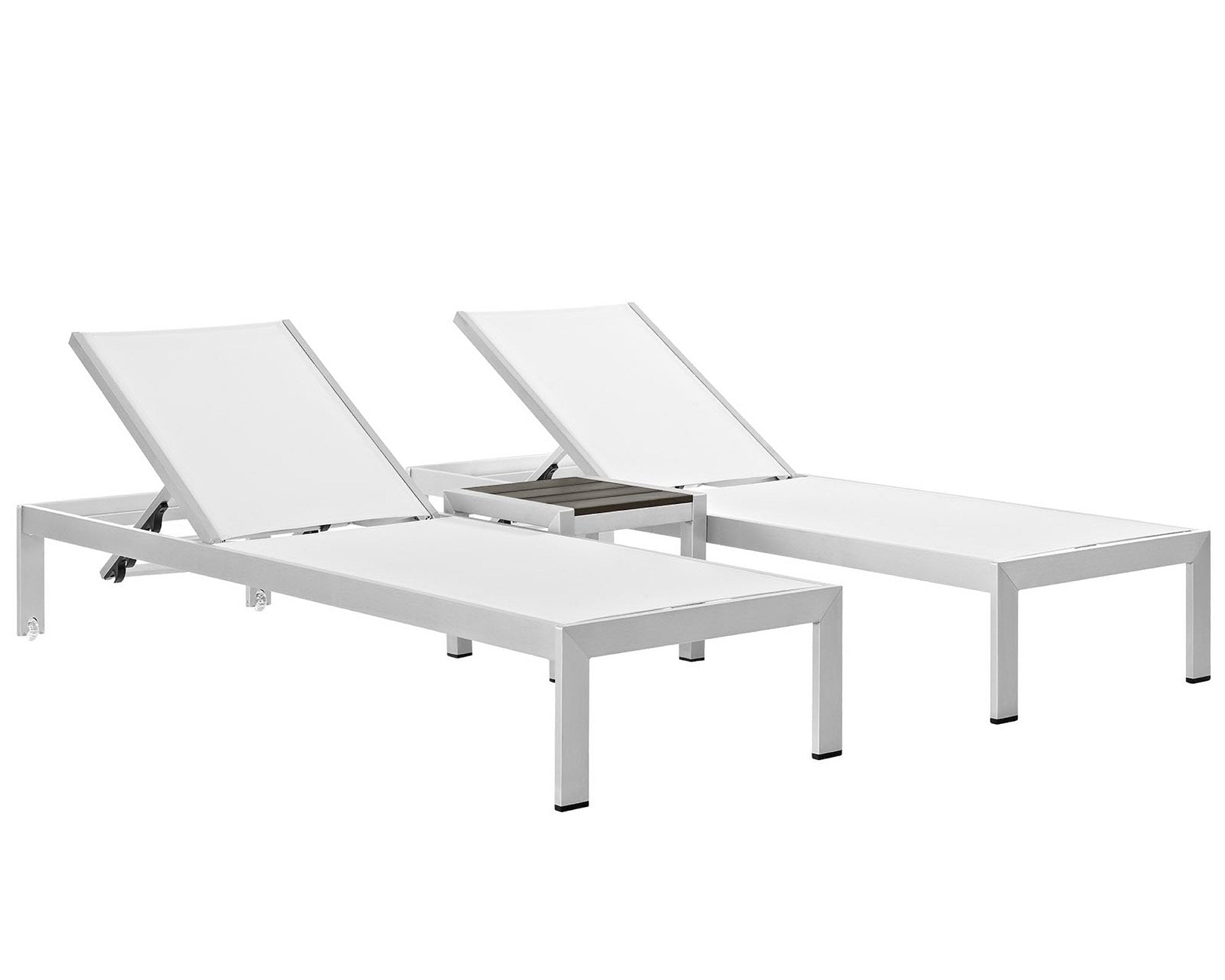 Shore 3 Piece Outdoor Patio Aluminum Set by Modway