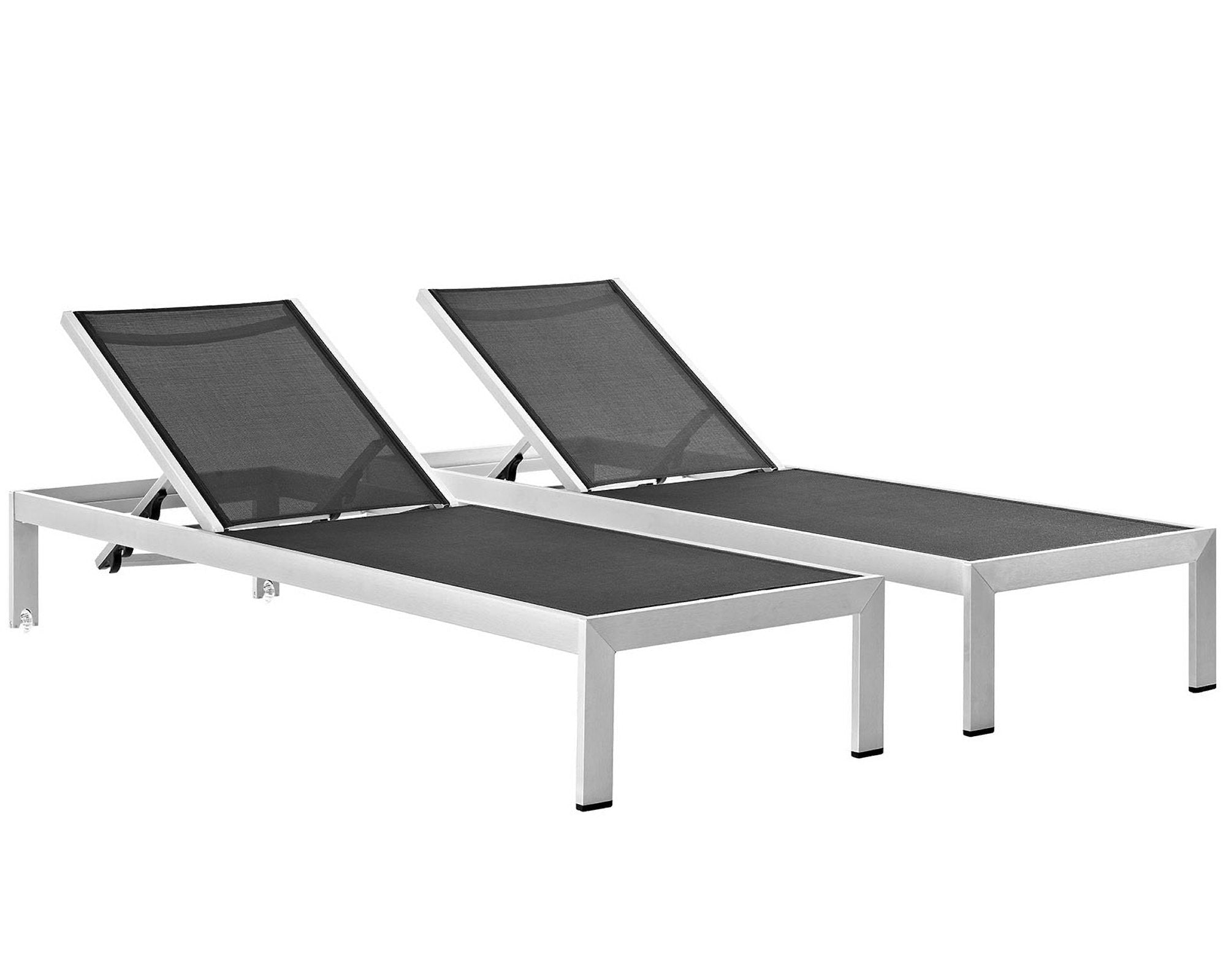 Shore Outdoor Patio Aluminum Chaise Set of 2 by Modway
