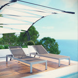 Shore Outdoor Patio Aluminum Chaise Set of 2 by Modway