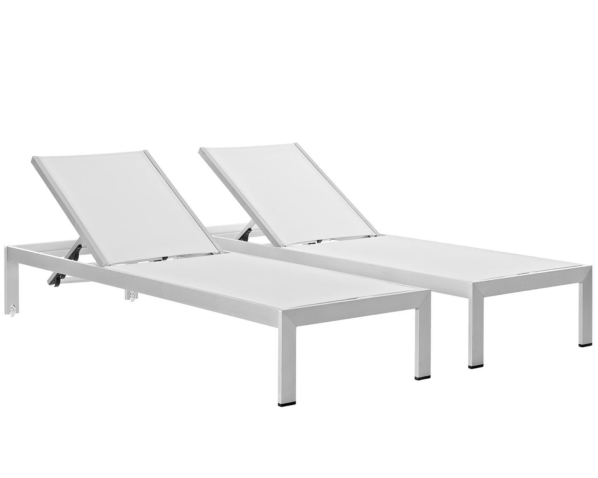 Shore Outdoor Patio Aluminum Chaise Set of 2 by Modway