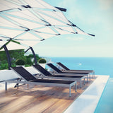 Shore Outdoor Patio Aluminum Chaise Set of 4 by Modway