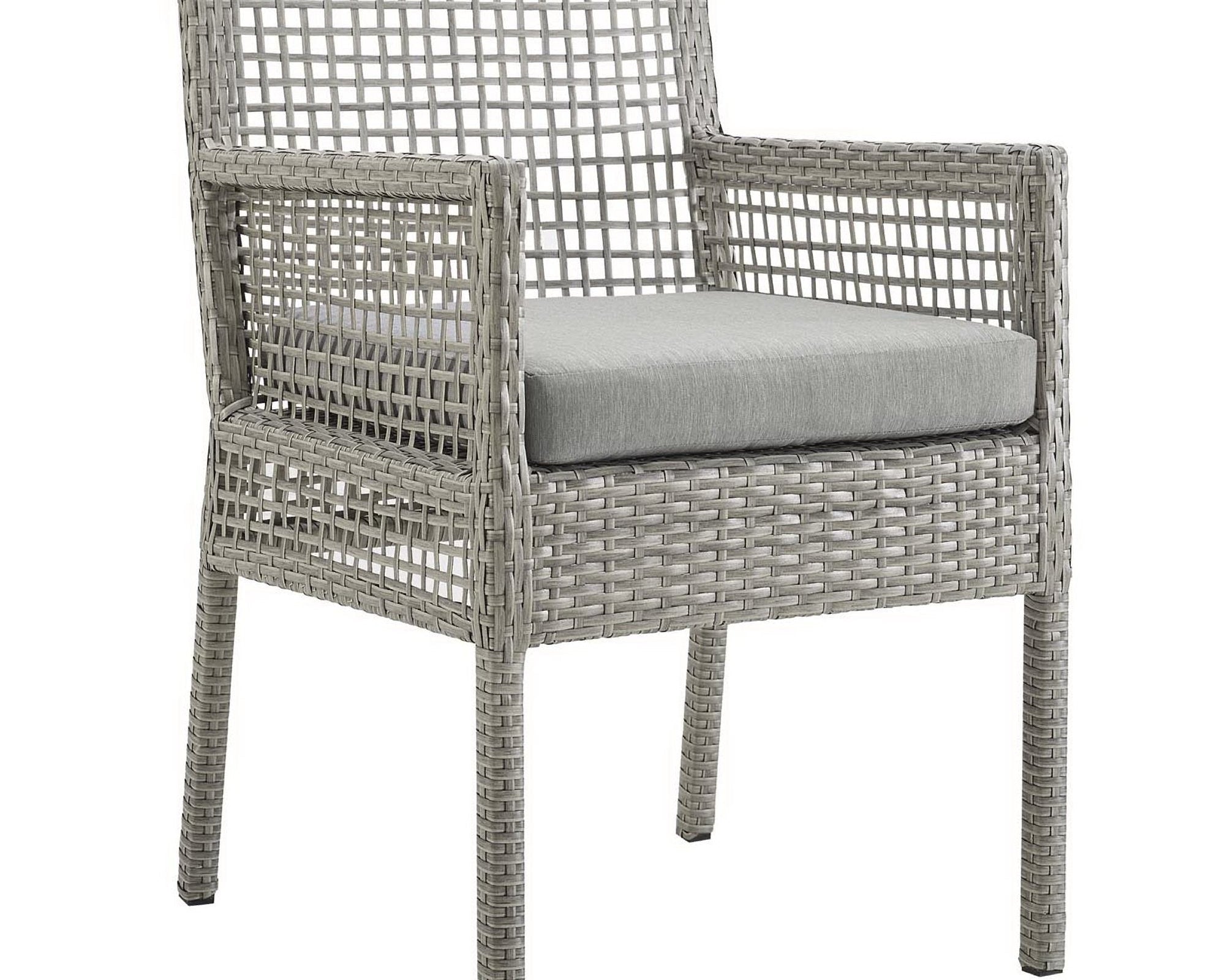 Aura Outdoor Patio Wicker Rattan Dining Armchair by Modway