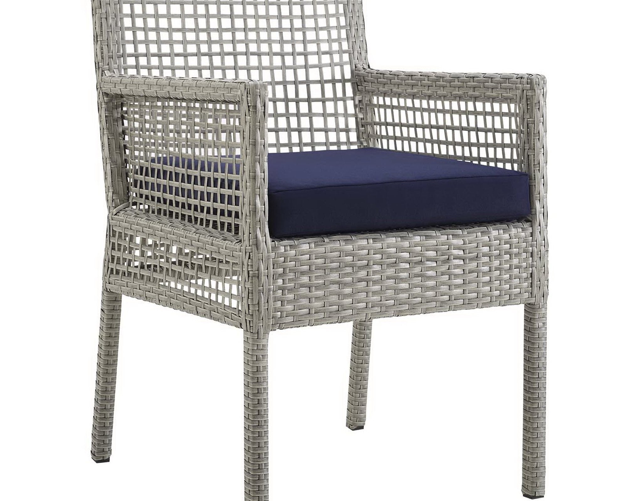 Aura Outdoor Patio Wicker Rattan Dining Armchair by Modway