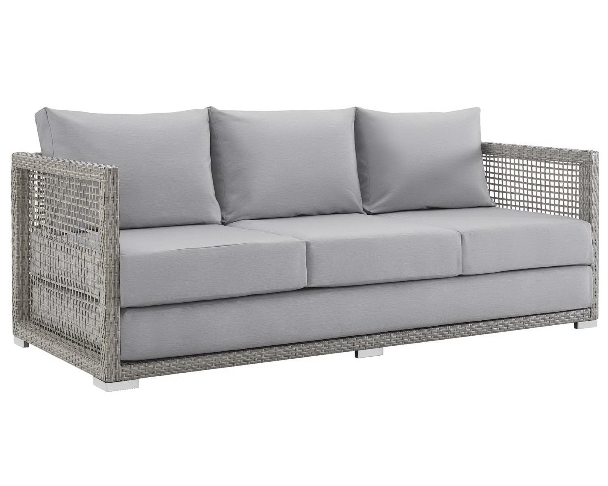 Aura Outdoor Patio Wicker Rattan Sofa