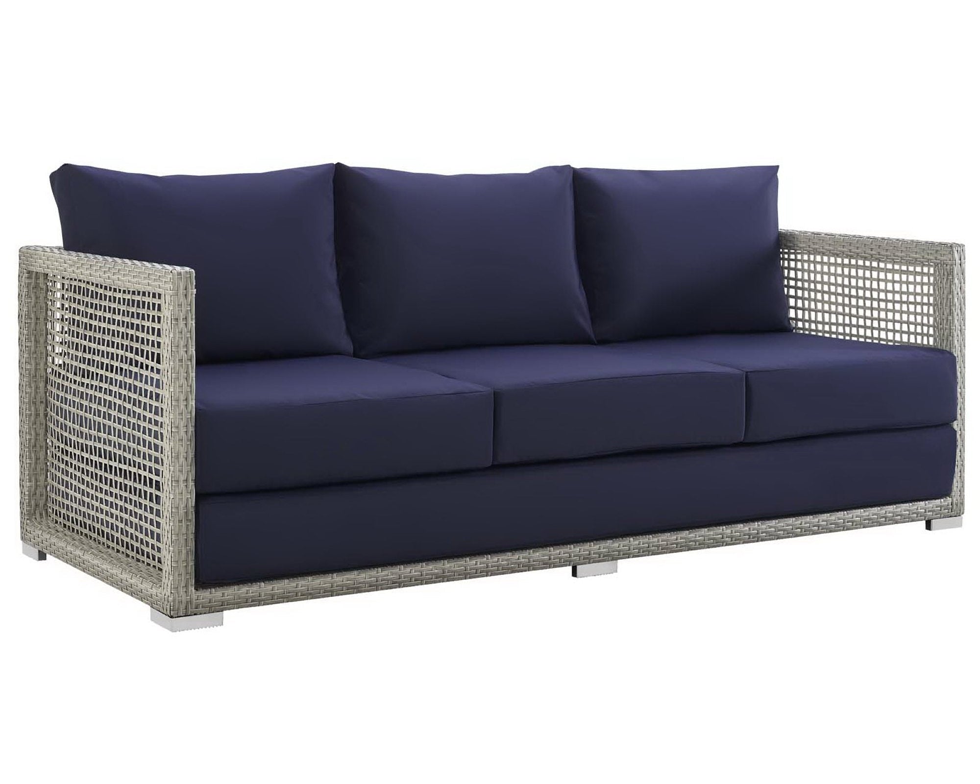 Aura Outdoor Patio Wicker Rattan Sofa