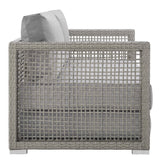 Aura Outdoor Patio Wicker Rattan Loveseat by Modway