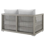 Aura Outdoor Patio Wicker Rattan Loveseat by Modway