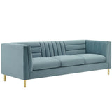 Ingenuity Channel Tufted Performance Velvet Sofa by Modway