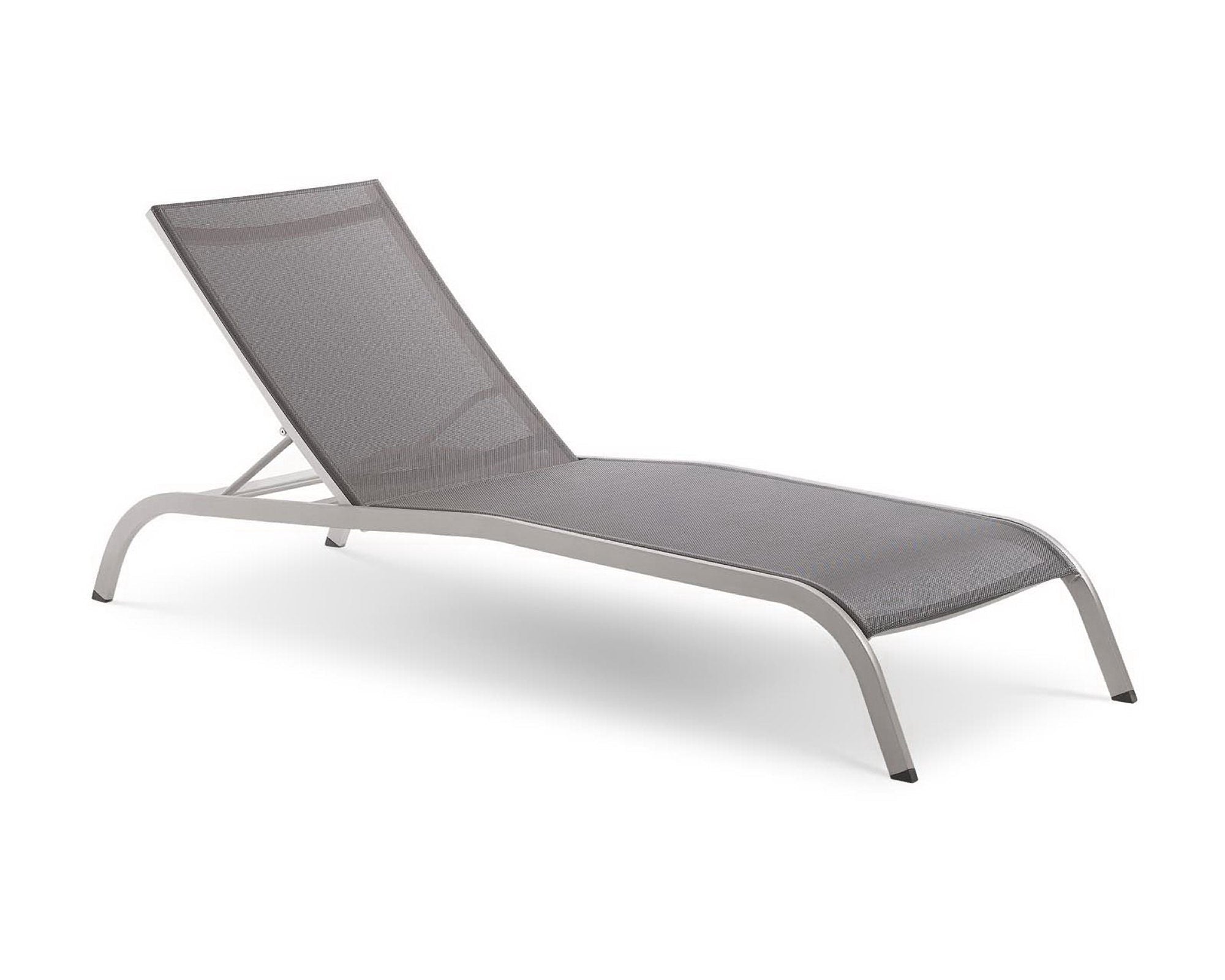 Savannah Mesh Chaise Outdoor Patio Aluminum Lounge Chair by Modway