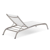 Savannah Mesh Chaise Outdoor Patio Aluminum Lounge Chair by Modway