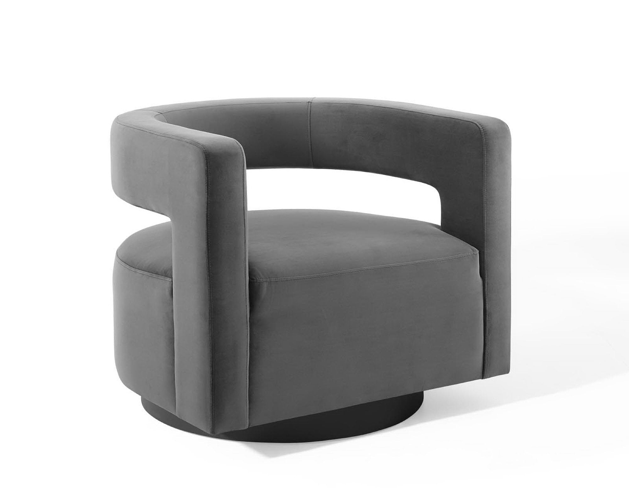 Spin Cutaway Performance Velvet Swivel Armchair by Modway
