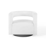Spin Cutaway Performance Velvet Swivel Armchair by Modway