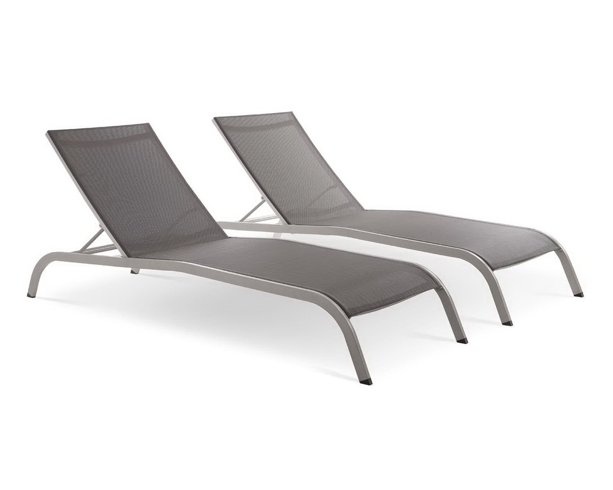 Savannah Outdoor Patio Mesh Chaise Lounge Set of 2 by Modway