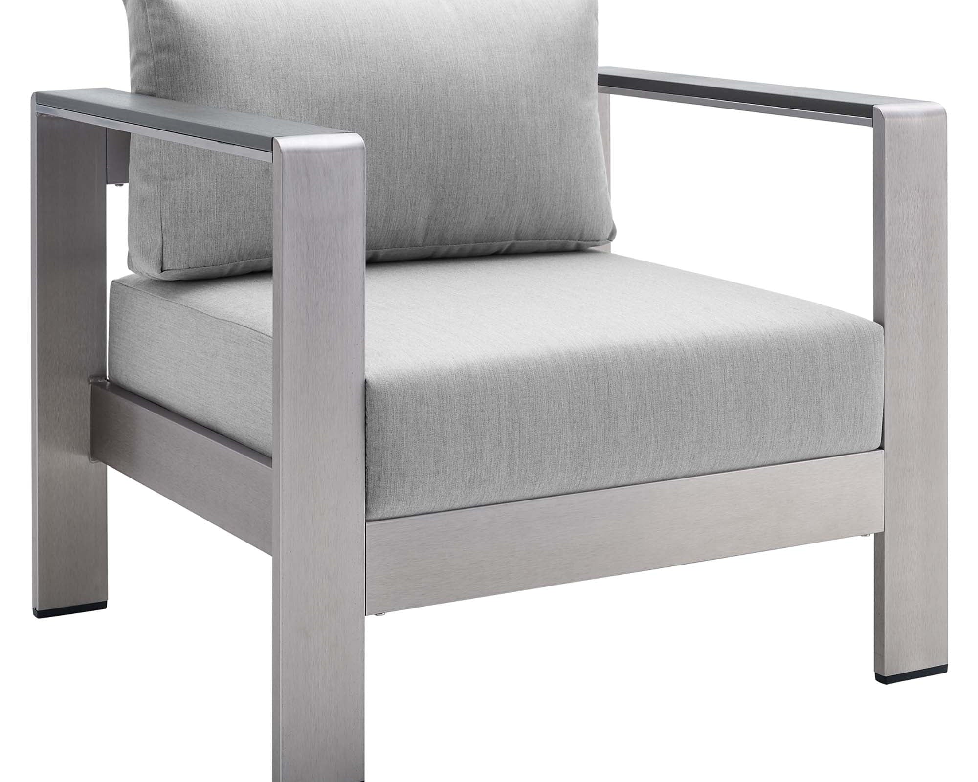 Shore Sunbrella Fabric Aluminum Outdoor Patio Armchair by Modway