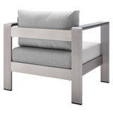 Shore Sunbrella Fabric Aluminum Outdoor Patio Armchair by Modway