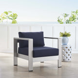 Shore Sunbrella Fabric Aluminum Outdoor Patio Armchair by Modway