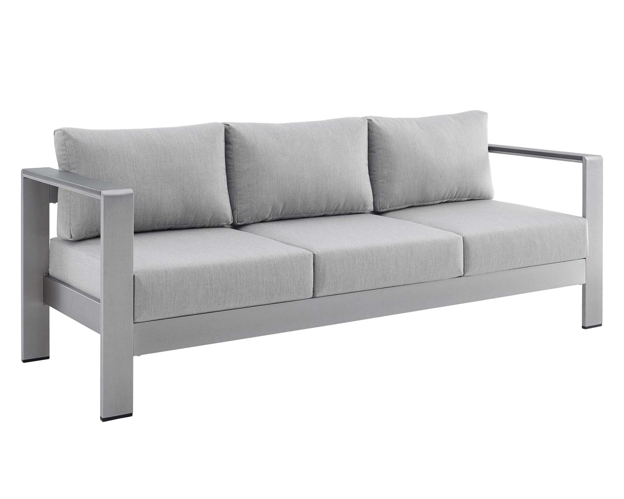 Shore Sunbrella Fabric Aluminum Outdoor Patio Sofa by Modway