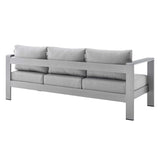 Shore Sunbrella Fabric Aluminum Outdoor Patio Sofa by Modway