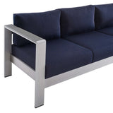 Shore Sunbrella Fabric Aluminum Outdoor Patio Sofa by Modway