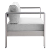 Shore 4 Piece Sunbrella Fabric Outdoor Patio Aluminum Set by Modway