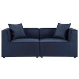 Saybrook 2-Piece Outdoor Patio Upholstered Sectional Sofa Loveseat by Modway