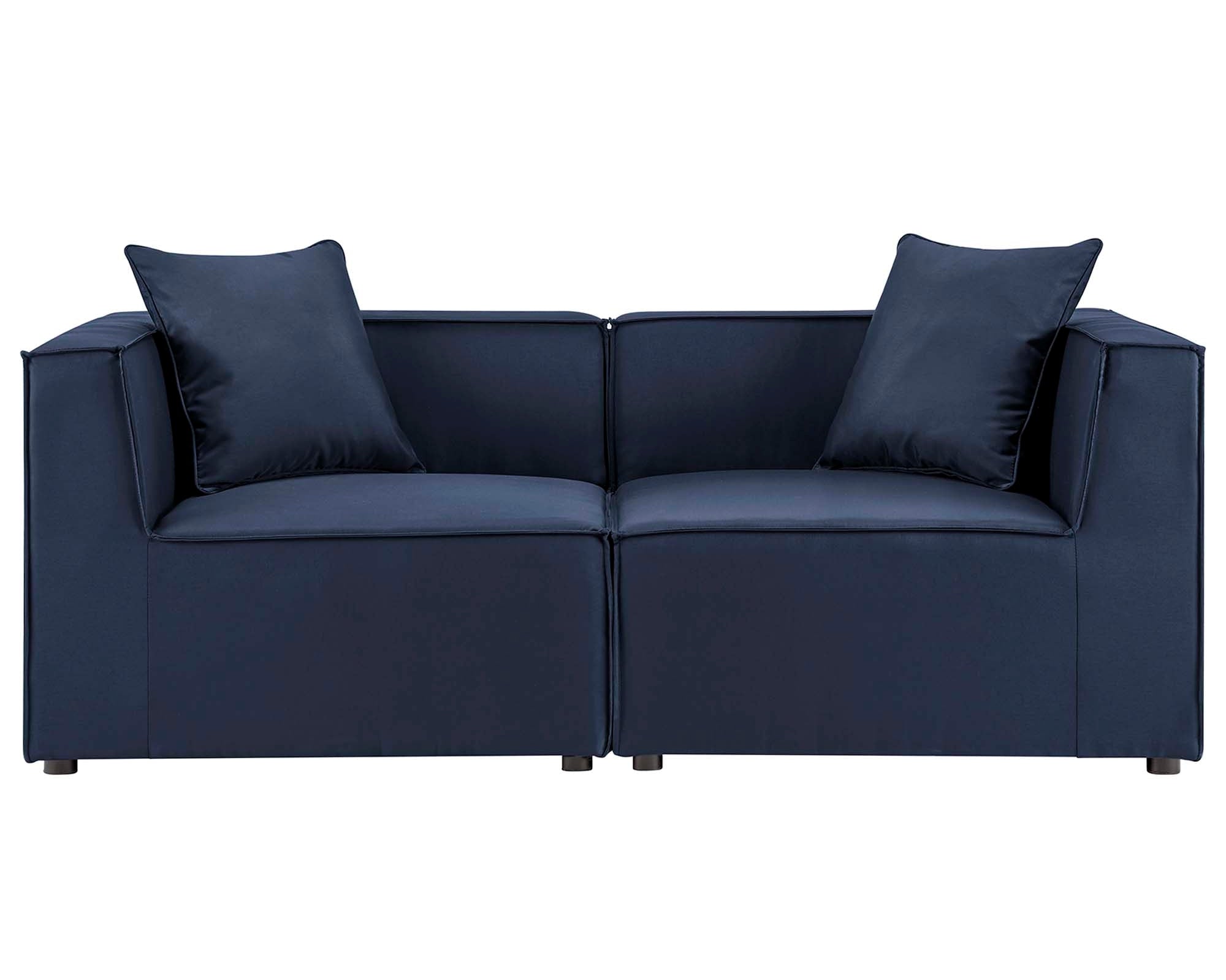 Saybrook 2-Piece Outdoor Patio Upholstered Sectional Sofa Loveseat by Modway