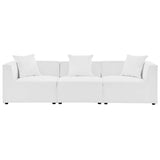 Saybrook 3-Piece Outdoor Patio Upholstered Sectional Sofa by Modway