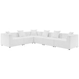 Saybrook 6-Piece Outdoor Patio Upholstered Sectional Sofa by Modway