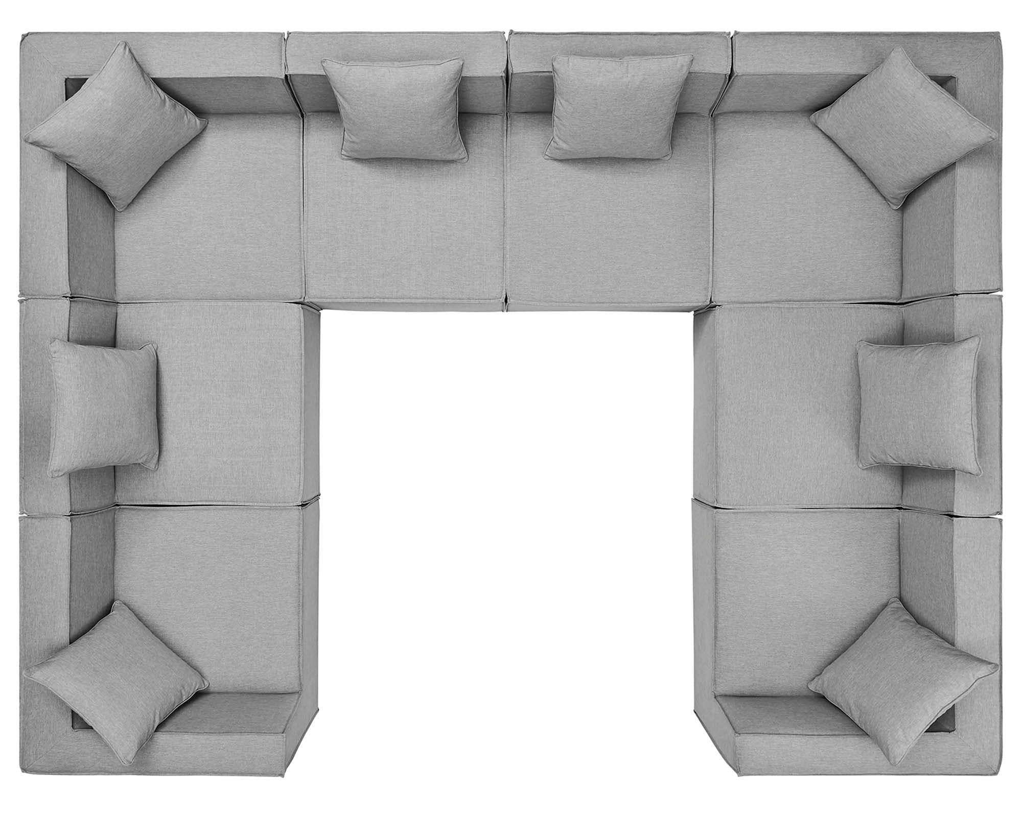 Saybrook 8-Piece Outdoor Patio Upholstered Sectional Sofa by Modway