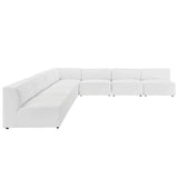 Mingle 7-Piece Vegan Leather Sectional Sofa by Modway