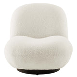 Kindred Boucle Upholstered Fabric Swivel Chair by Modway