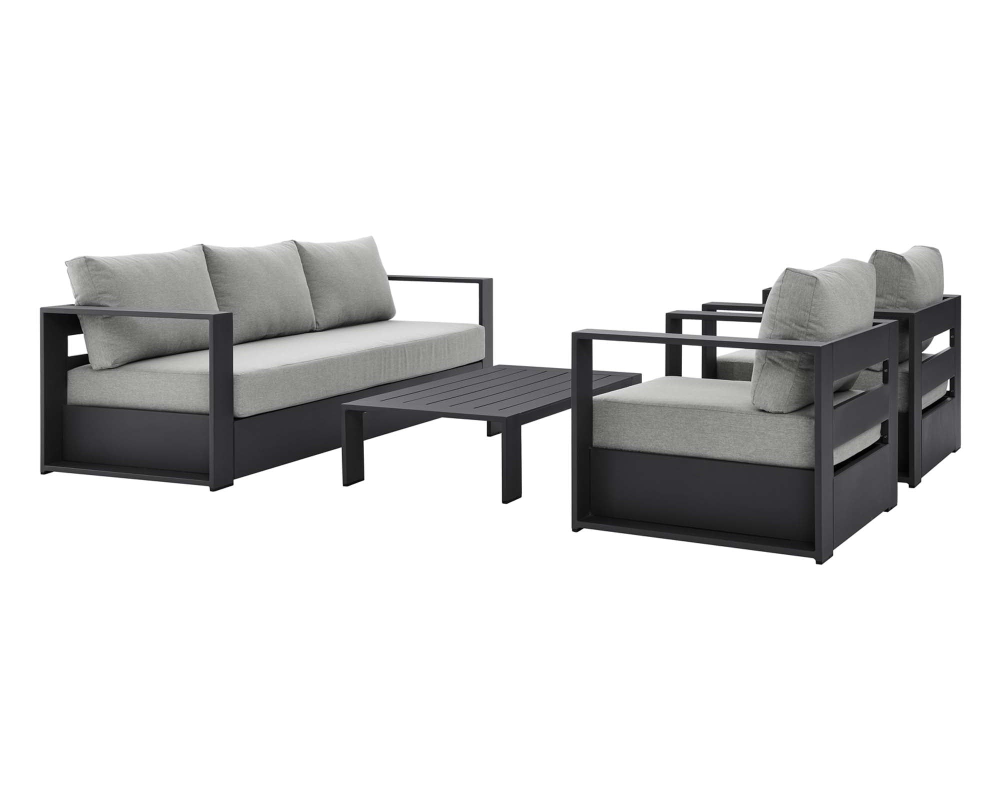 Tahoe 4-Piece Outdoor Patio Powder-Coated Aluminum Set by Modway