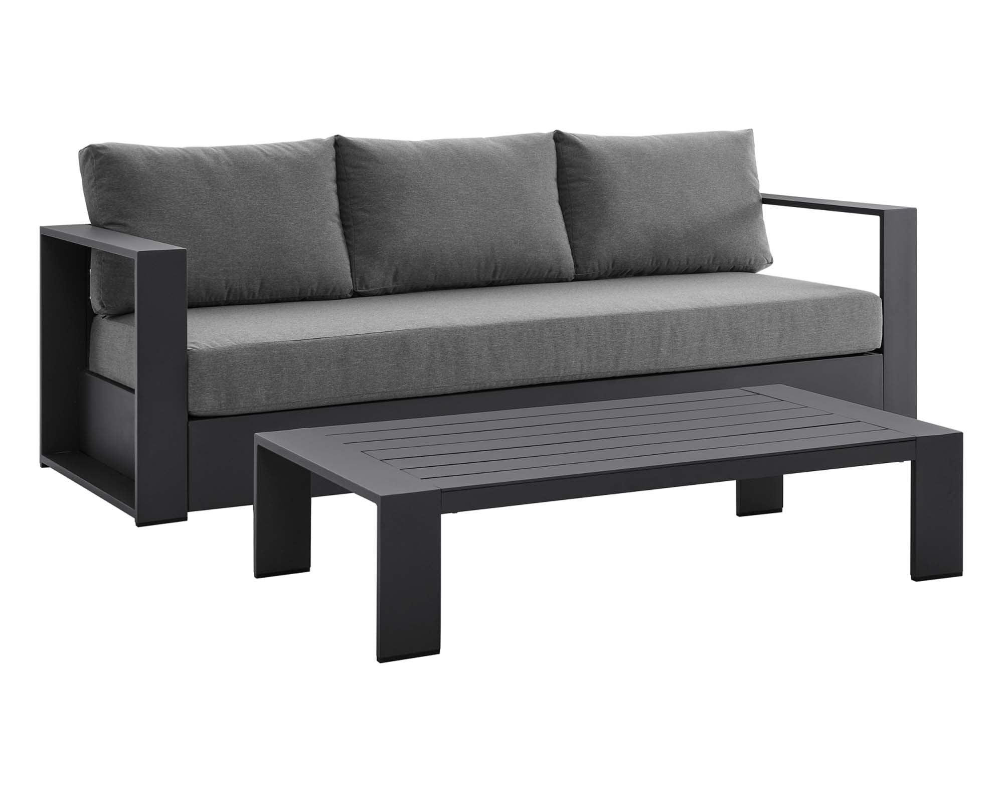 Tahoe 2-Piece Outdoor Patio Powder-Coated Aluminum Set by Modway