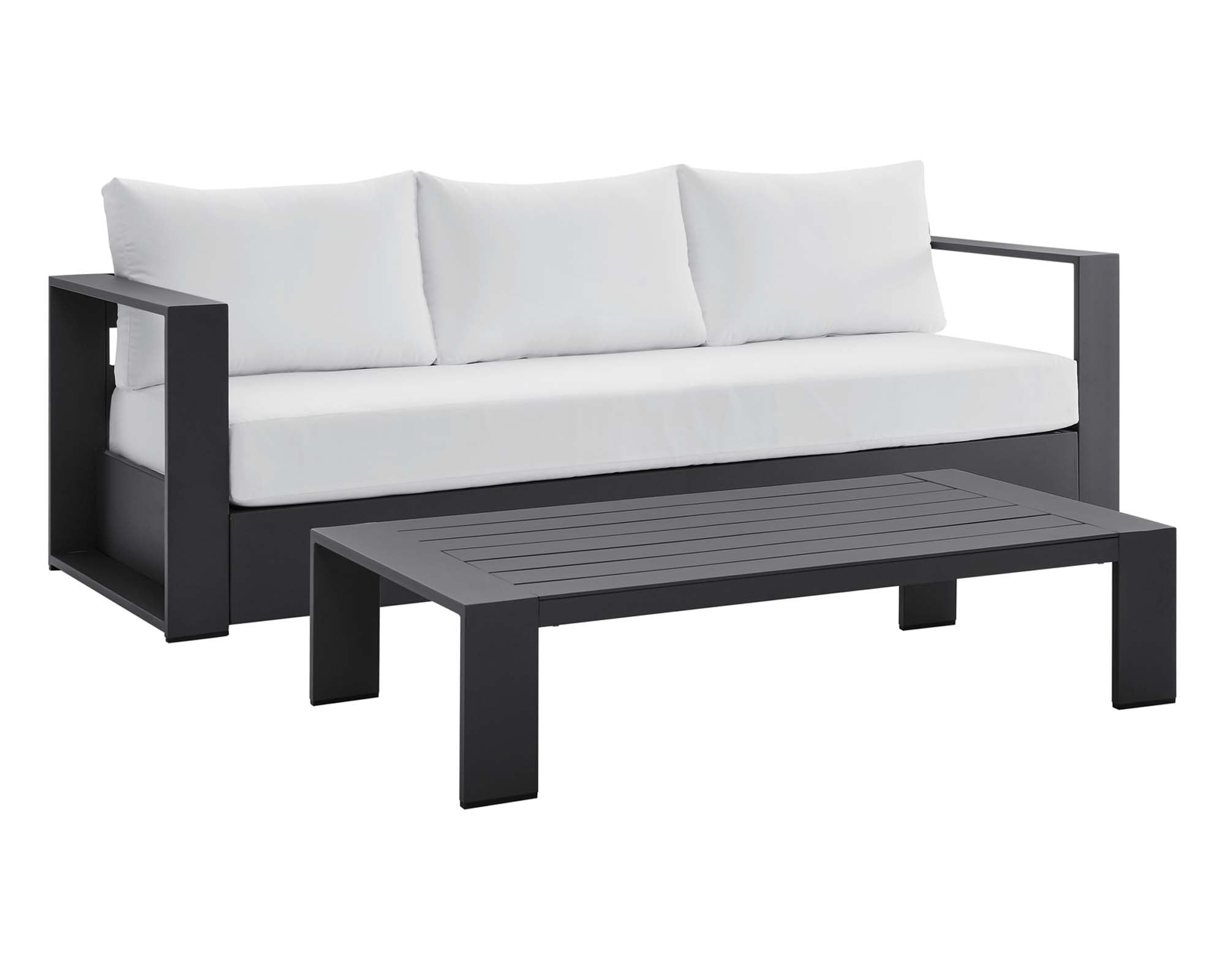 Tahoe 2-Piece Outdoor Patio Powder-Coated Aluminum Set by Modway