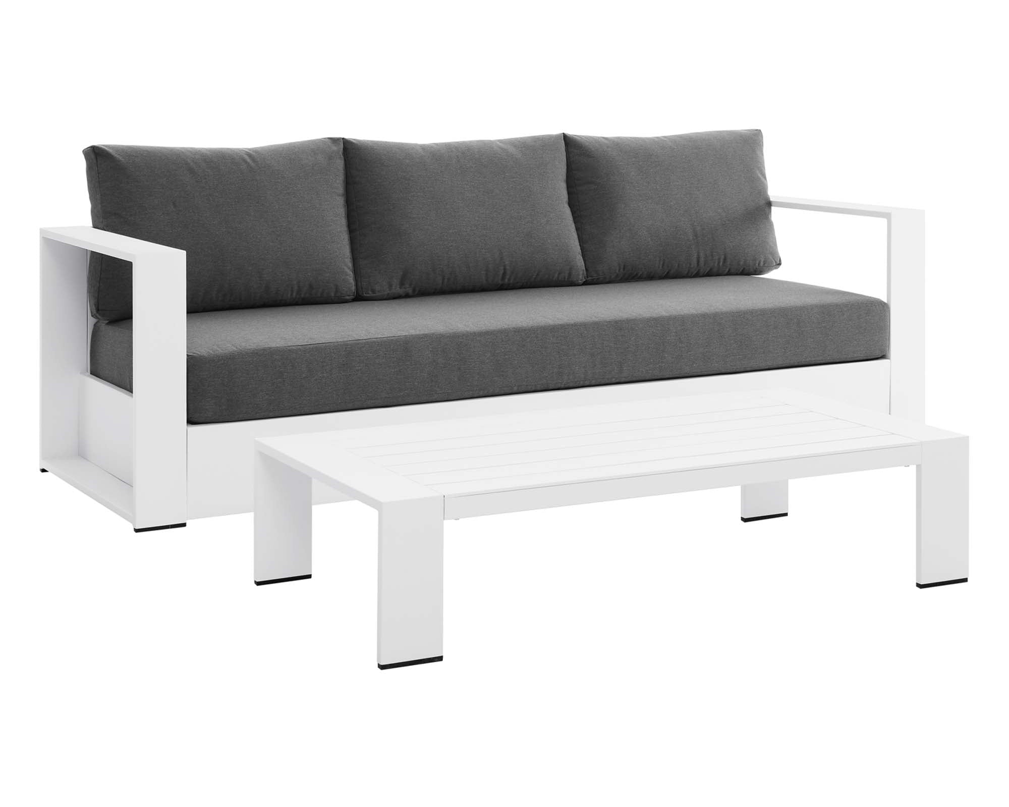 Tahoe 2-Piece Outdoor Patio Powder-Coated Aluminum Set by Modway
