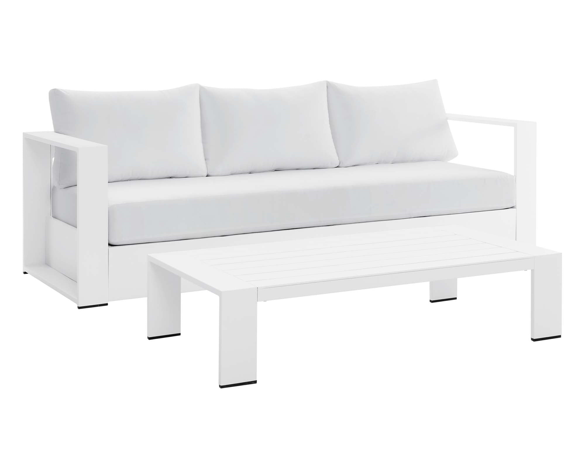 Tahoe 2-Piece Outdoor Patio Powder-Coated Aluminum Set by Modway