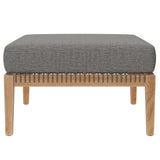 Clearwater Outdoor Patio Teak Wood Ottoman by Modway